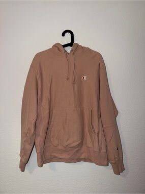 Champion Men’s Dusty Rose Hoodie with Front Pocket